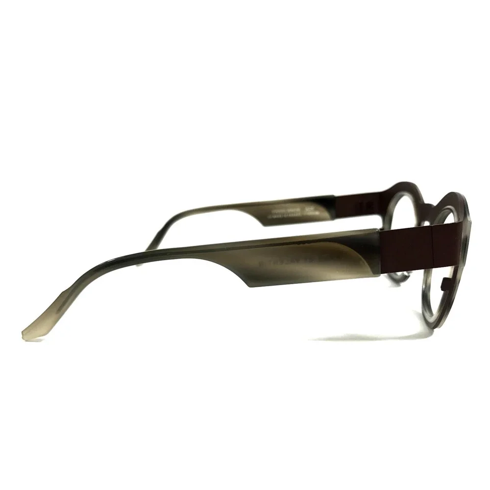 Anne & Valentin Eyeglasses Frames FREELANCE A26 Matte Brown Gray Horn 45-30-130